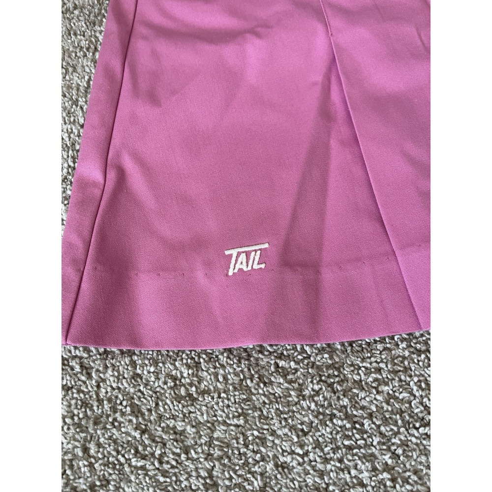 VTG Y2K Tail Tennis Golf Pleated Pink Wrap Mini micro Skirt coquette Size 10 - Picture 2 of 9